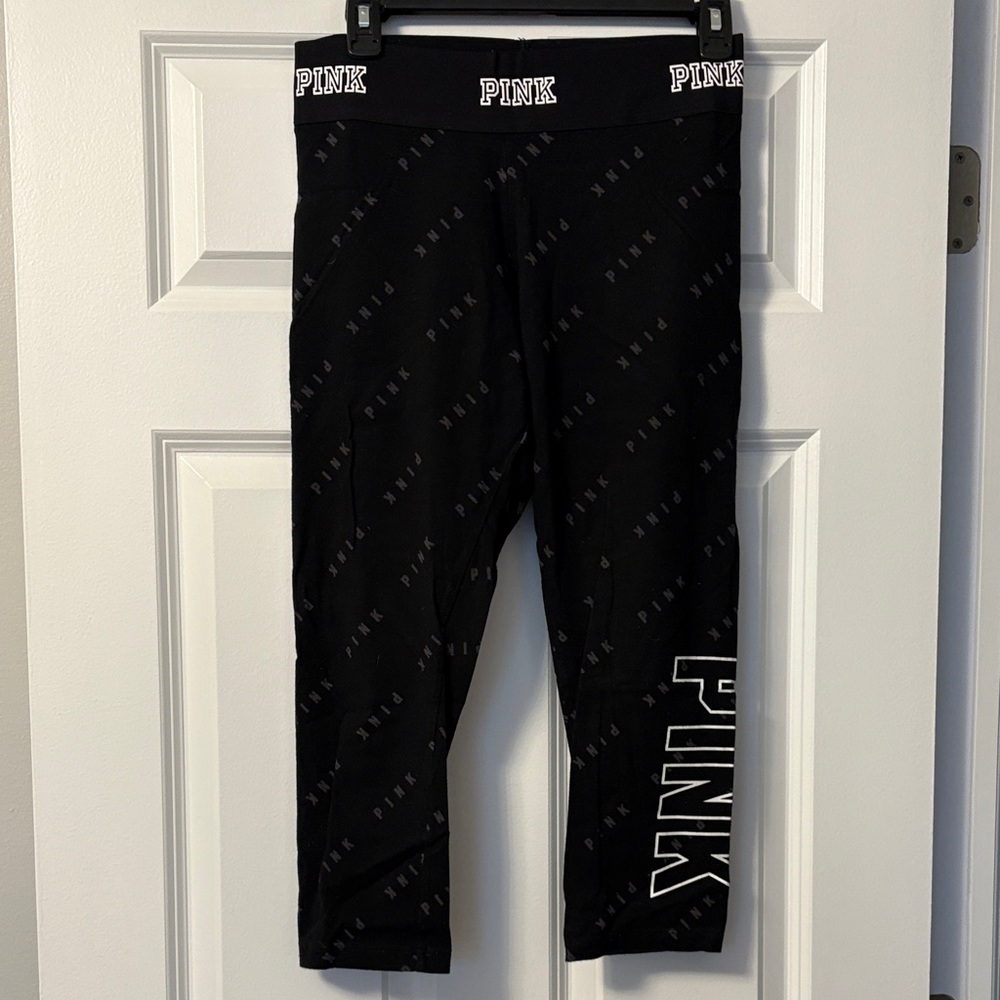 PINK Victoria's Secret Black Logo women’s leggings